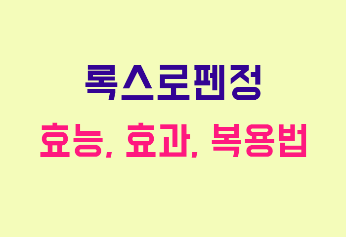 록스로펜정