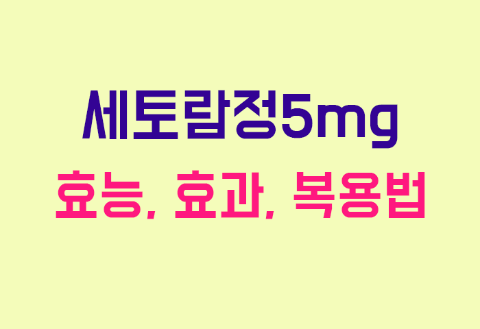 세토람정5mg