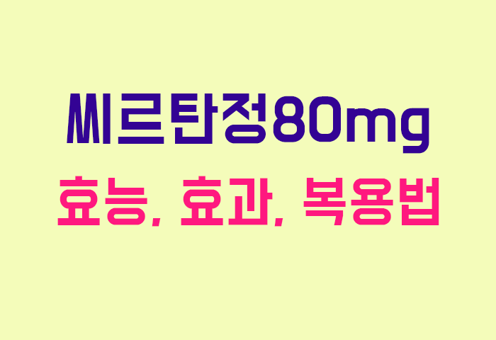 씨르탄정80mg