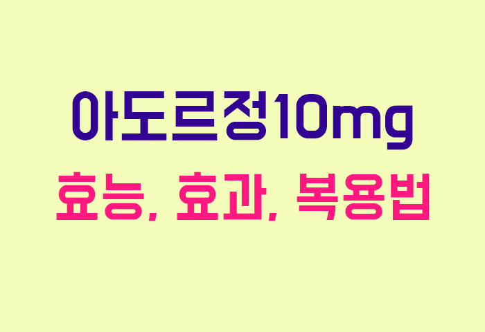 아도르정10mg