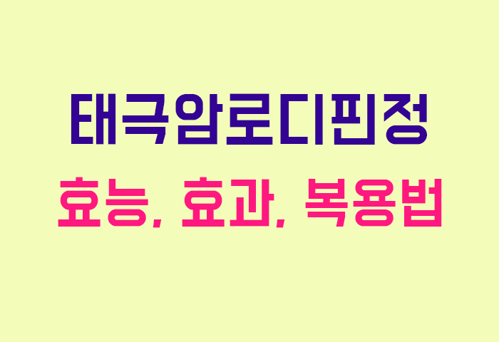 태극암로디핀정