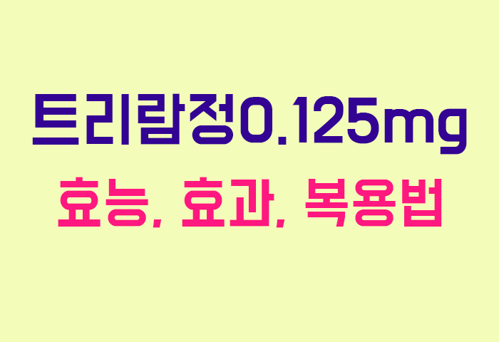 트리람정0.125mg