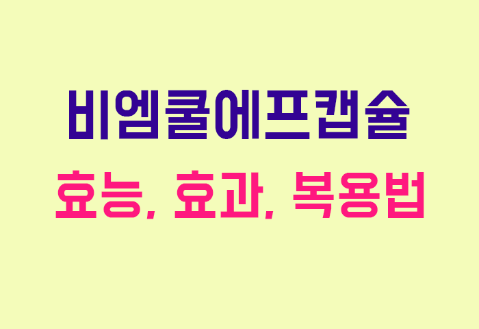 비엠쿨에프캡슐