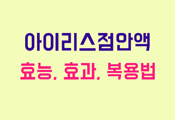 아이리스점안액