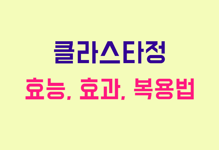 클라스타정