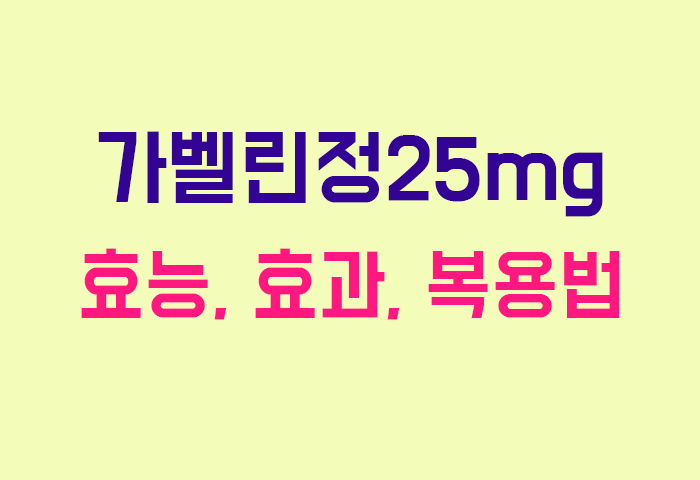 가벨린정25mg