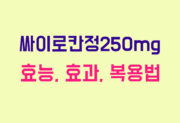 싸이로칸정250mg