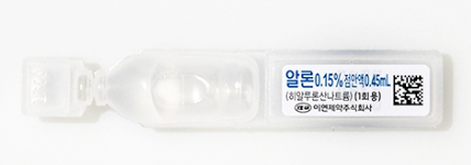 알론점안액0.15%(1회용)(0.45mL) 약