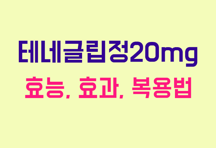 테네글립정20mg
