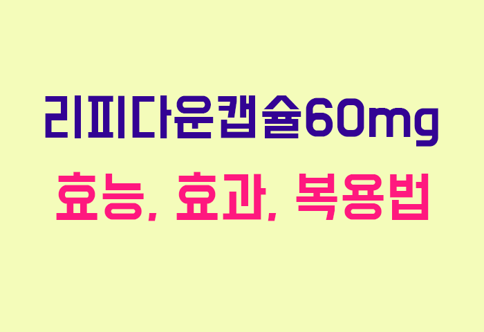 리피다운캡슐60mg