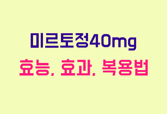미르토정40mg