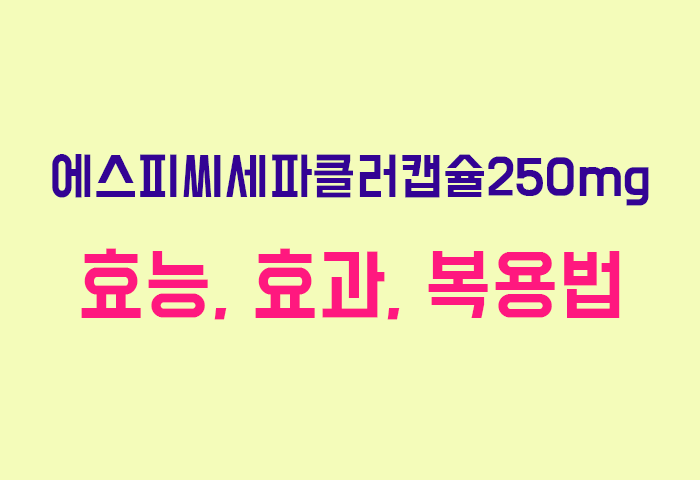 에스피씨세파클러캡슐250mg