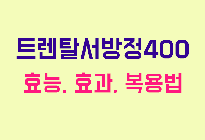 트렌탈서방정400
