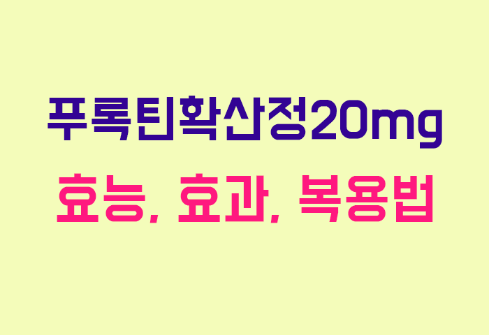 푸록틴확산정20mg