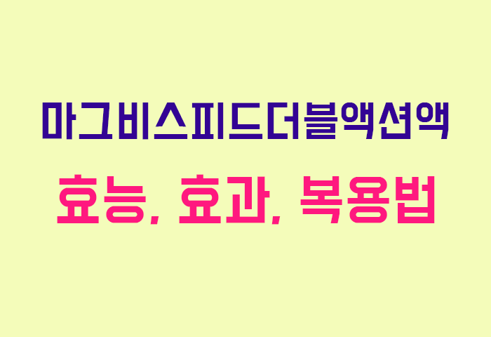 마그비스피드더블액션액