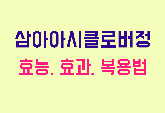 삼아아시클로버정