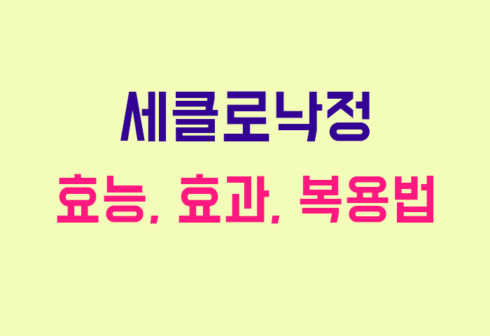 세클로낙정