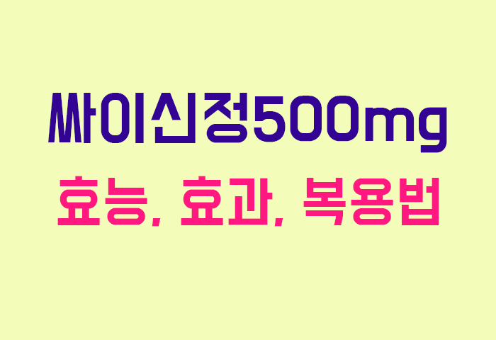 싸이신정500mg