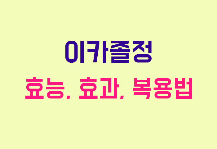 이카졸정