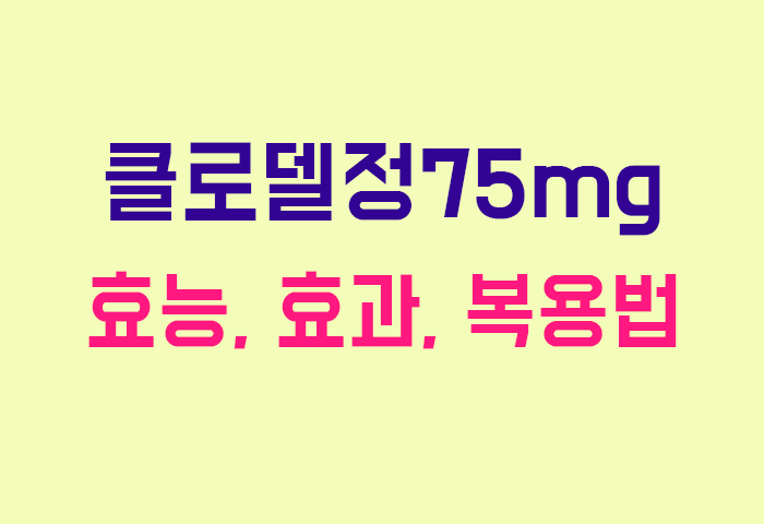 클로델정75mg