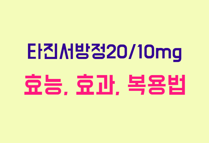 타진서방정20/10mg