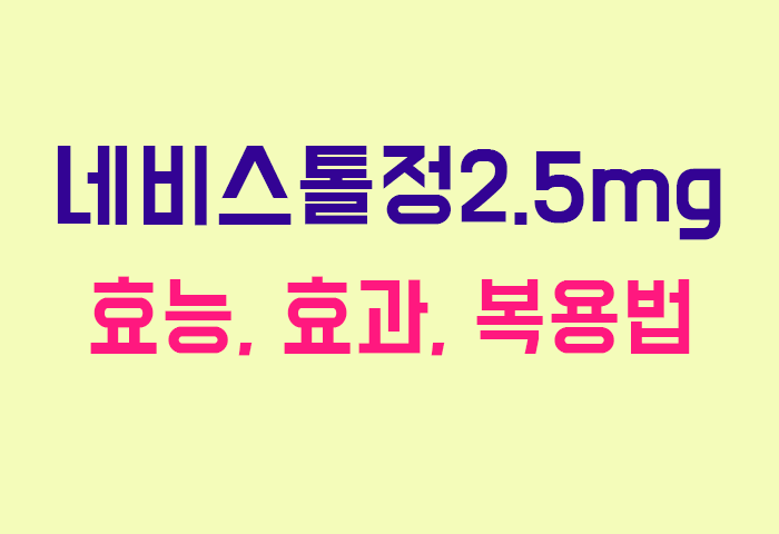 네비스톨정2.5mg