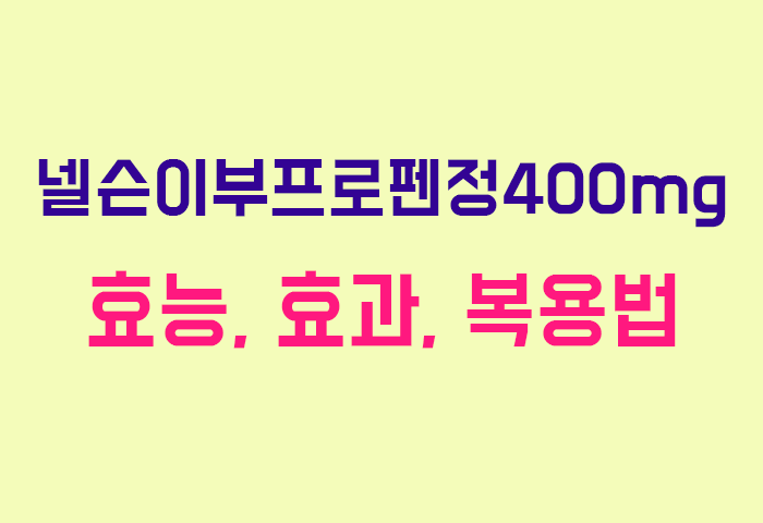 넬슨이부프로펜정400mg