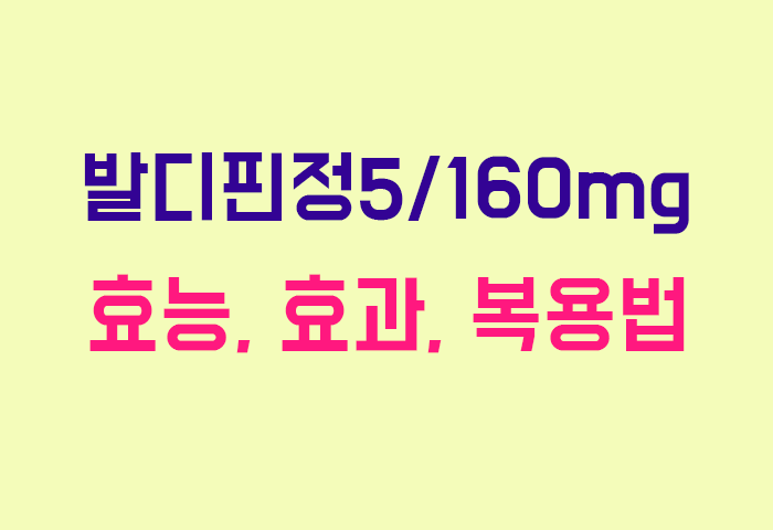 발디핀정5/160mg