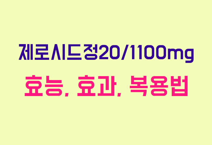제로시드정20/1100mg