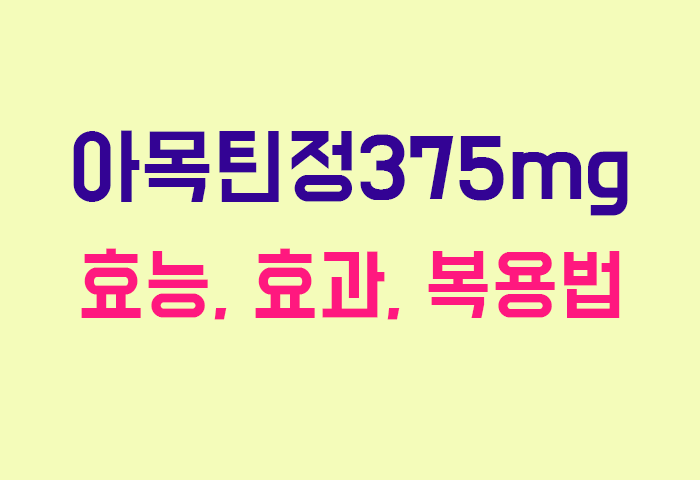 아목틴정375mg