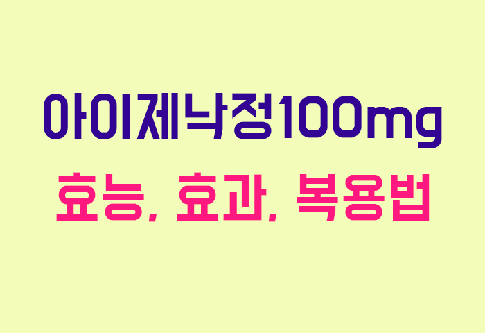 아이제낙정100mg
