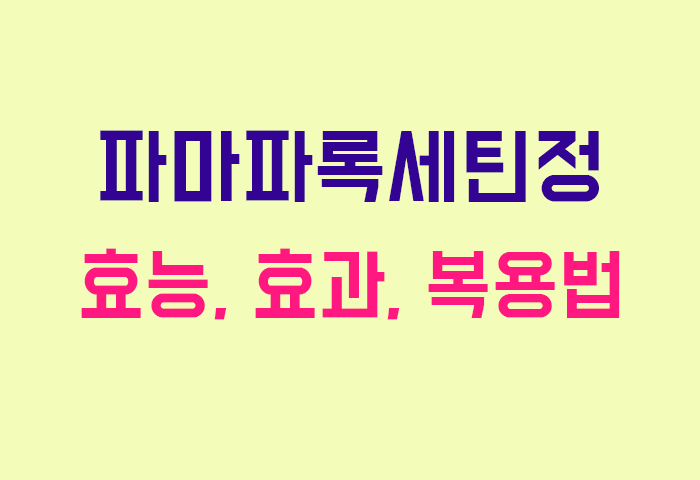 파마파록세틴정