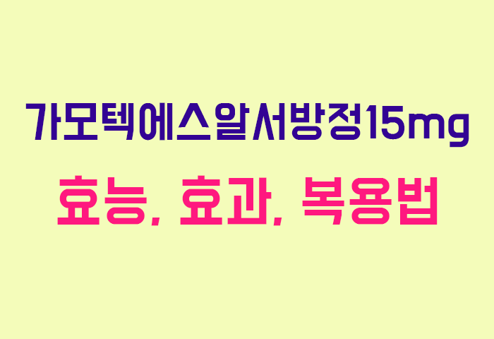 가모텍에스알서방정15mg