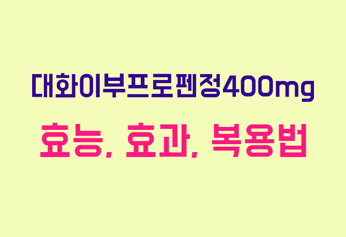 대화이부프로펜정400mg
