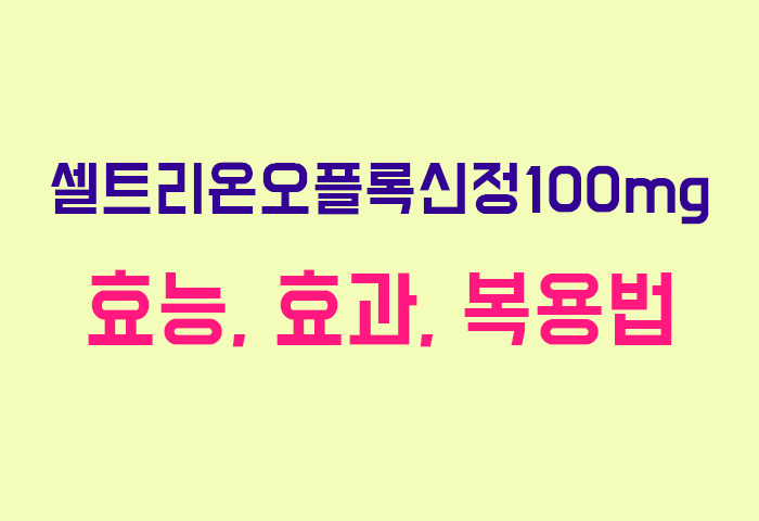 셀트리온오플록신정100mg