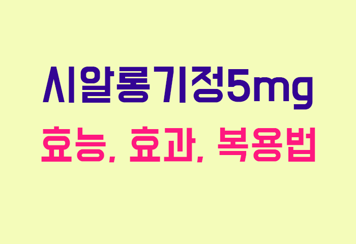 시알롱기정5mg
