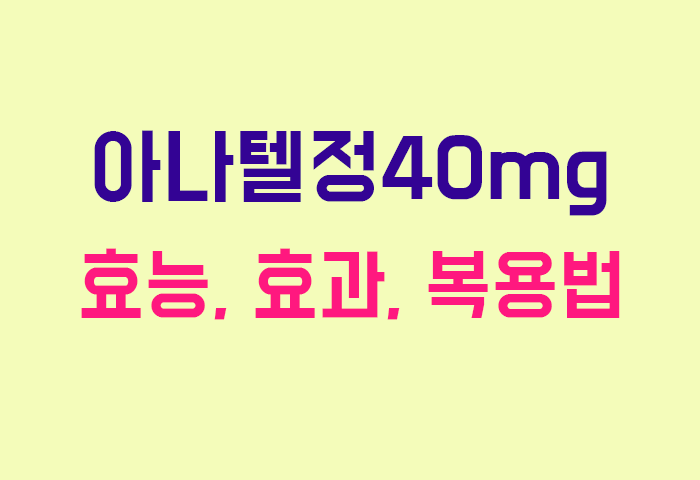 아나텔정40mg