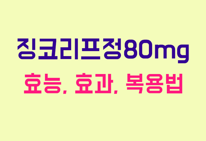 징코리프정80mg