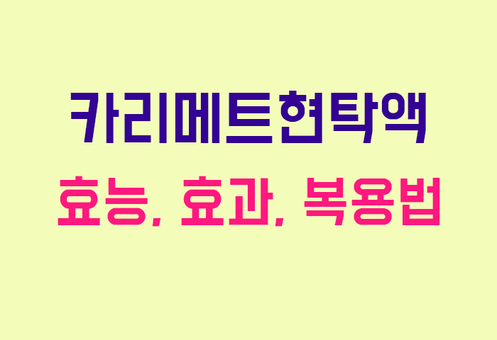 카리메트현탁액