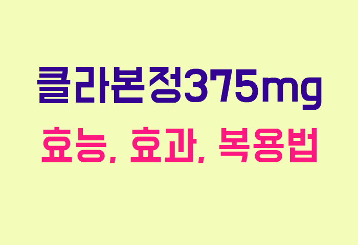 클라본정375mg