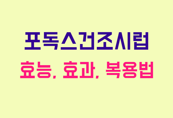 포독스건조시럽