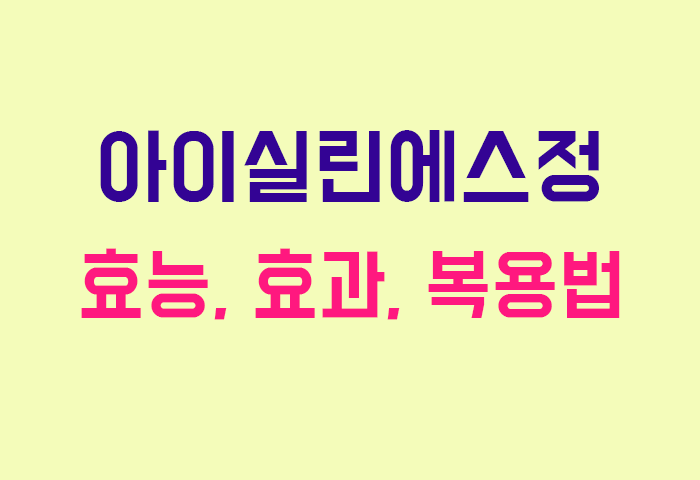 아이실린에스정