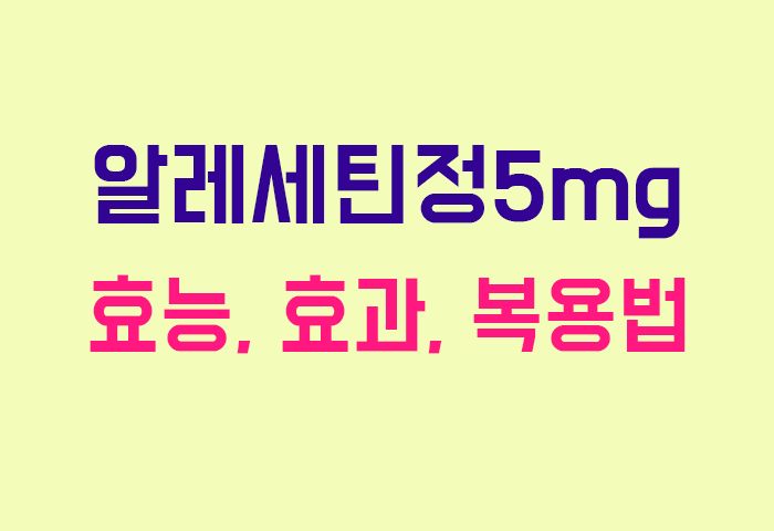 알레세틴정5mg