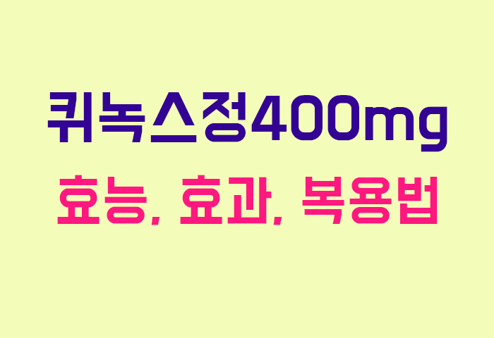 퀴녹스정400mg
