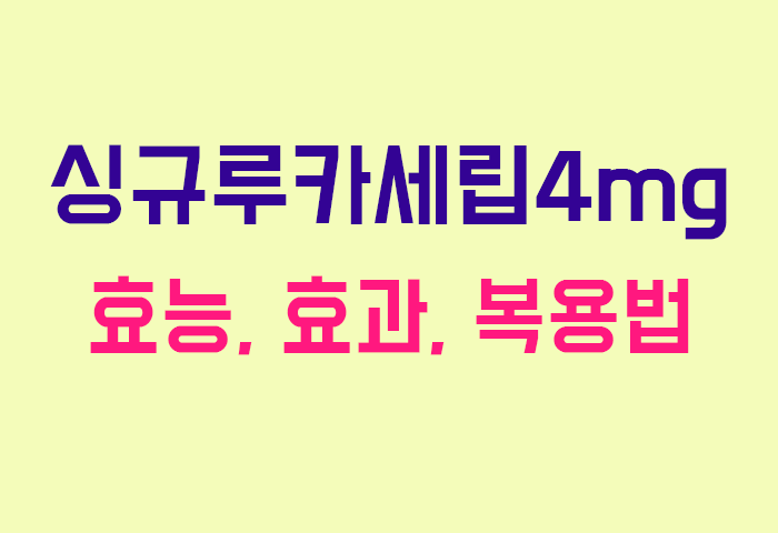 싱규루카세립4mg