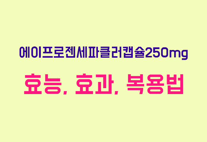 에이프로젠세파클러캡슐250mg