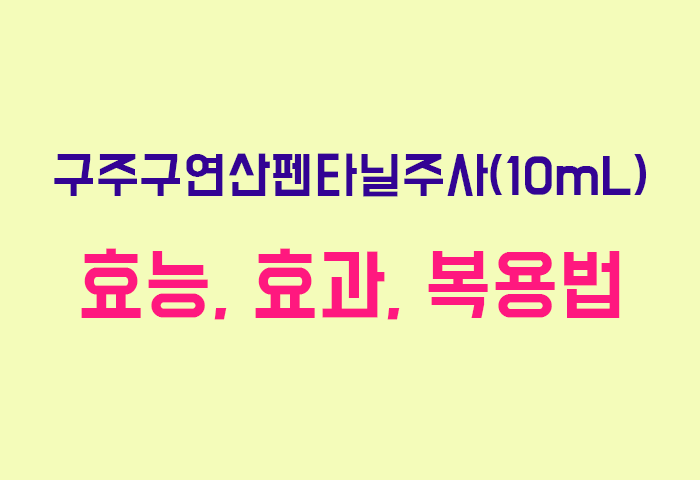 구주구연산펜타닐주사(10mL)