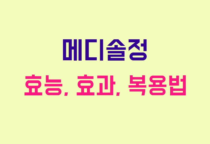 메디솔정