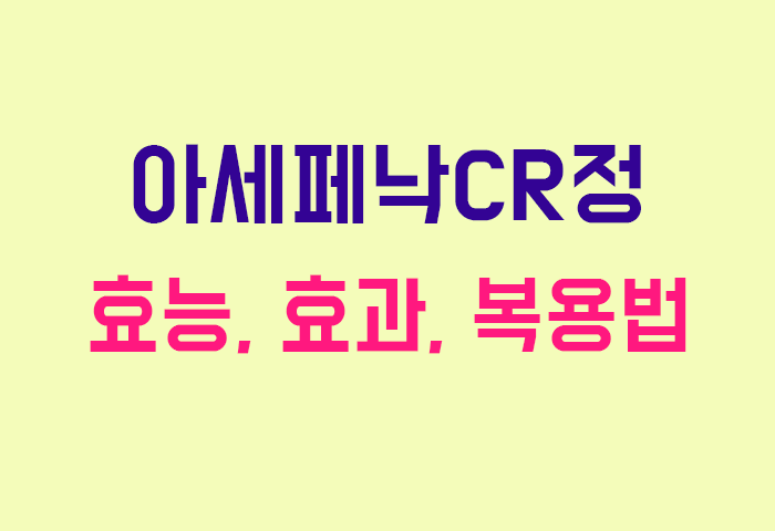 아세페낙CR정