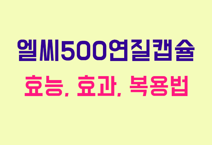 엘씨500연질캡슐